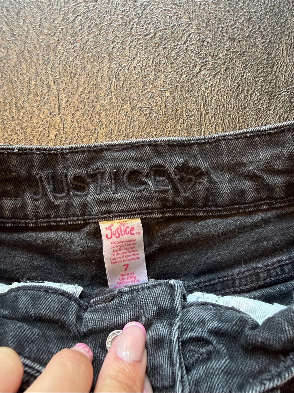 Justice Shorts size 7